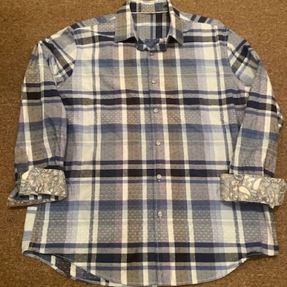 men’s plaid button down shirt - Picture 1 of 4